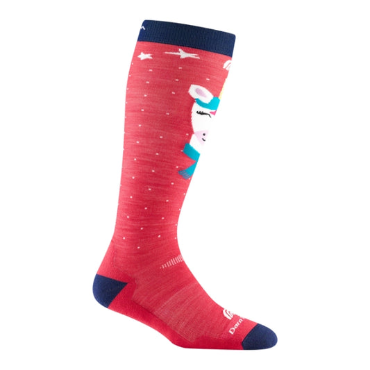 Darn Tough Kid's Magic Mountain OTC Midweight with Cushion w/ Padded Shin Raspberry
