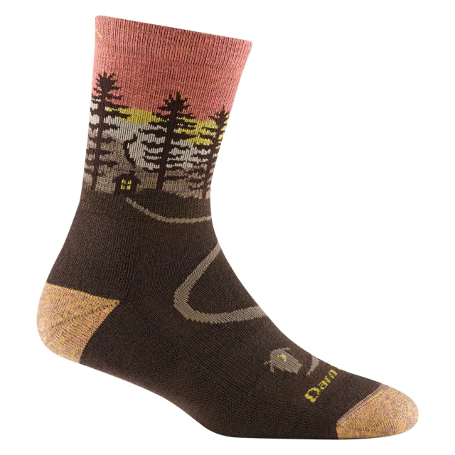 Darn Tough Women's Northwoods Micro Crew Midweight with Cushion Earth