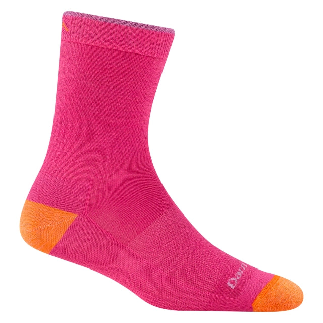 Darn Tough Field Trip Micro Crew Lightweight Neon Pink
