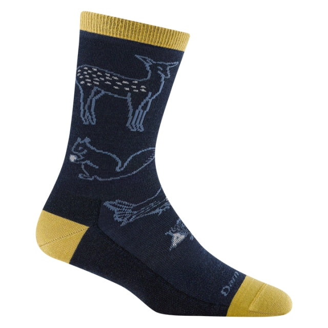 Darn Tough Woodland Creatures Crew Lightweight Eclipse