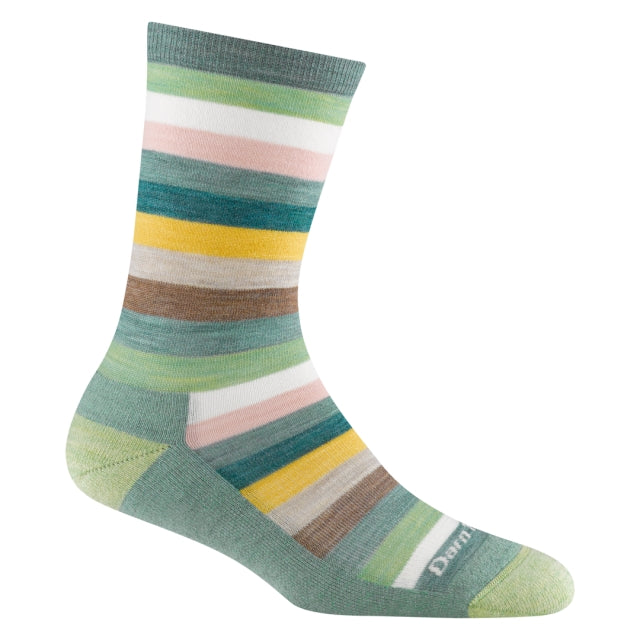 Darn Tough Women's Mystic Stripe Crew Lightweight with Cushion eafoam / S