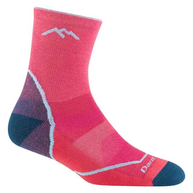 Darn Tough Light Hiker Jr. Micro Crew Lightweight with Cushion Raspberry