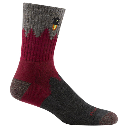 Darn Tough Men's Number 2 Micro Crew Midweight with Cushion Burgundy