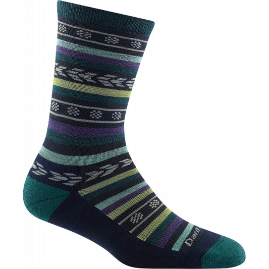 Darn Tough Women's Bronwyn Crew Lightweight with Cushion Dark Teal