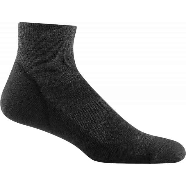 Darn Tough Men's Light Hiker 1/4 Lightweight with Cushion Black