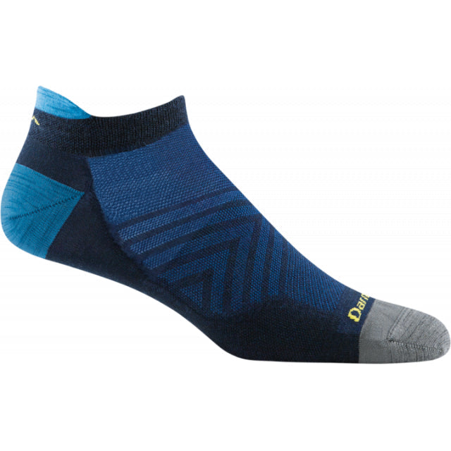 Darn Tough Run No Show Tab Ultra Lightweight Cushion Running Socks Silver