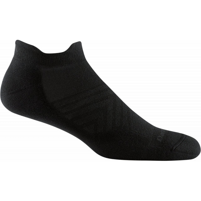 Darn Tough Men's Run Coolmax No Show Tab Ultra-Lightweight with Cushion Black