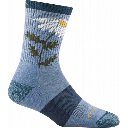 Darn Tough Women's Queen Bee Micro Crew Lightweight with Cushion Vapor Heather