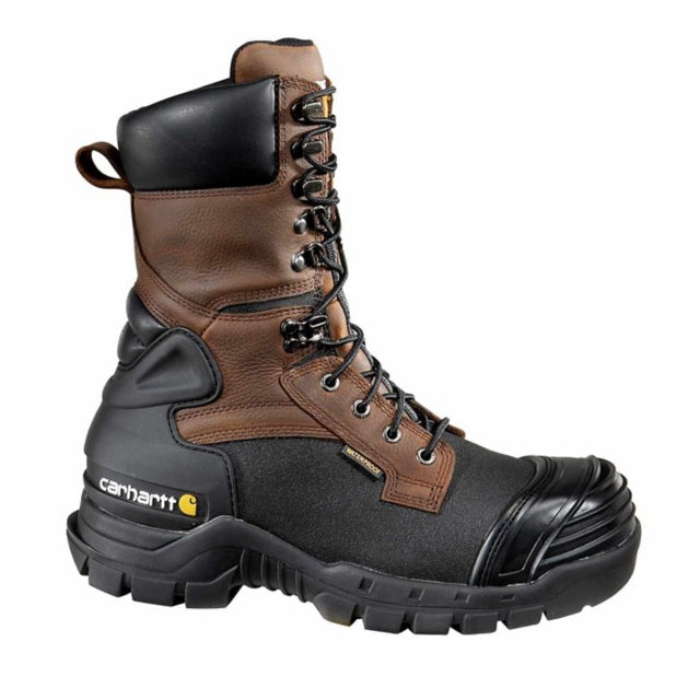 Carhartt Men's Pac 10" Comp Toe Waterproof Insulated Hunting Work Boots Brown