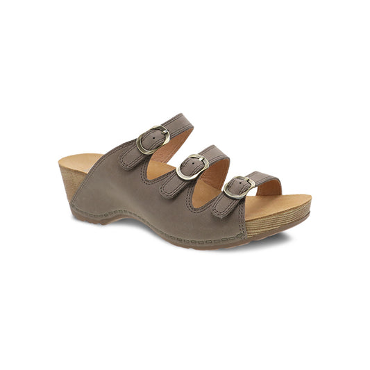 Dansko Women's Tarin Taupe Burnished Nubuck Taupe