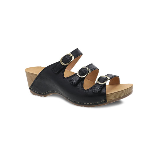 Dansko Women's Tarin Black Milled Burnished Black