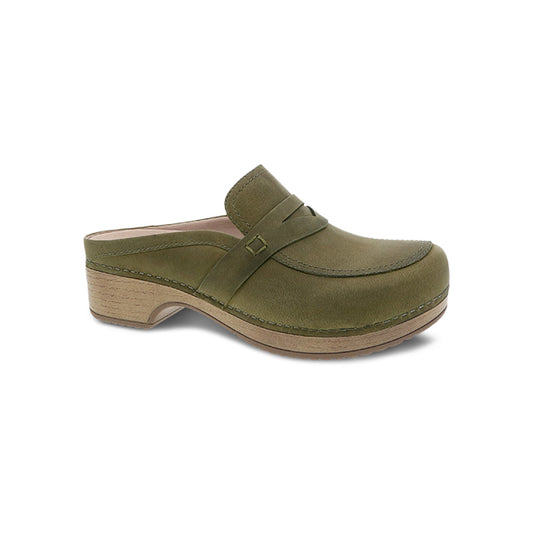 Dansko Women's Bel Green Oiled Pull Up Green