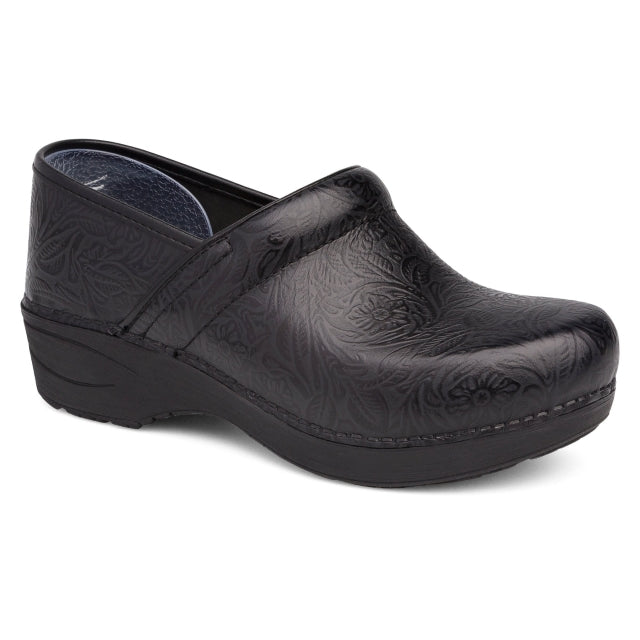 Dansko Xp 2.0 Black Tooled Floral