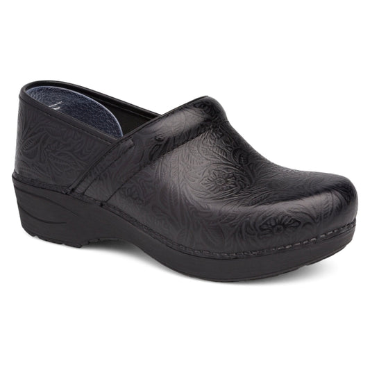 Dansko Xp 2.0 Black Tooled Floral