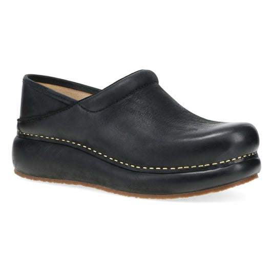 Dansko Platform Pro Black Burnished Nubuck