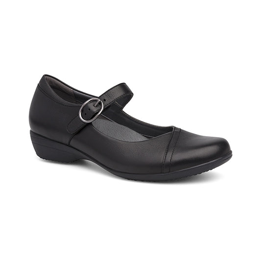 Dansko Women's Fawna Black Milled Nappa Black