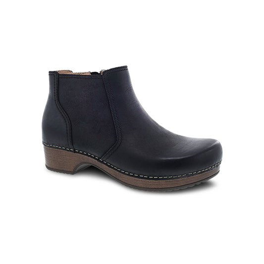 Dansko Women's Barbara Black Burnished Nubuck Black