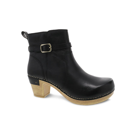 Dansko Women's Anya Black Waxy Burnished Black