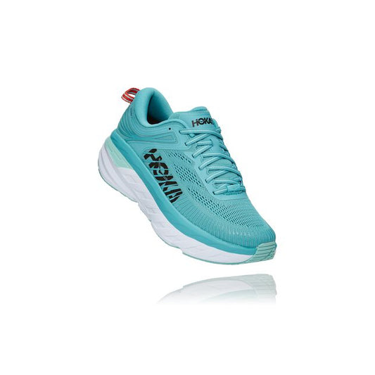 HOKA Women's Bondi 7 Aquarelle / Eggshell Blue