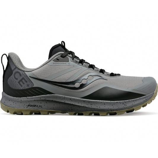 Saucony Men's Peregrine Ice+ 3 Gravel/Blk