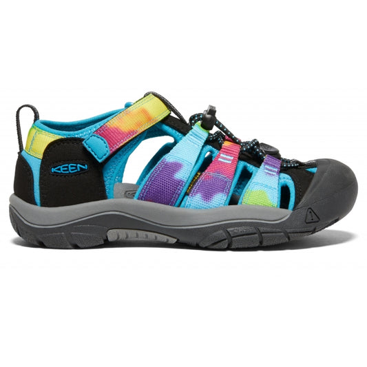 Keen Big Kids' Newport H2 Rainbow Tie Dye