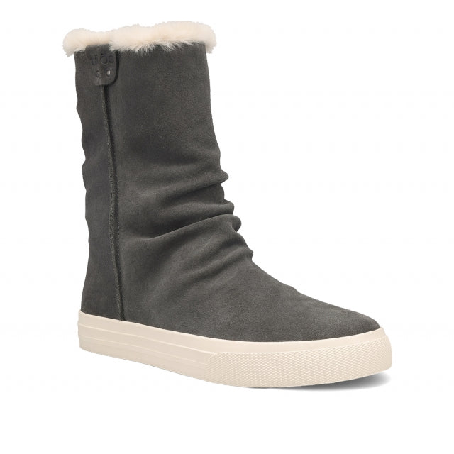 Taos Women's Cozy Chic Dark Grey Suede