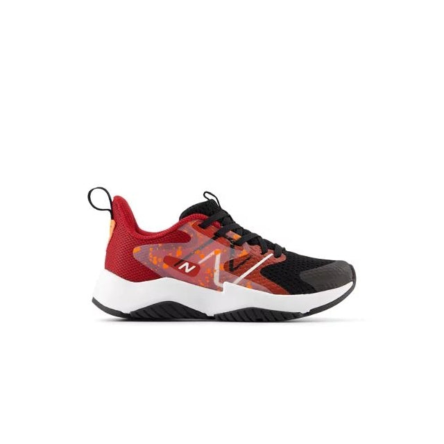 New Balance Kids' Rave Run v2 Black/True Red/Blaze Orange