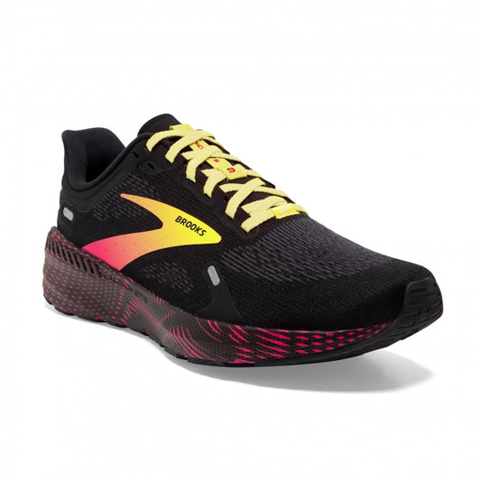 Brooks Running Men's Launch GTS 9 Black/Pink/Yellow