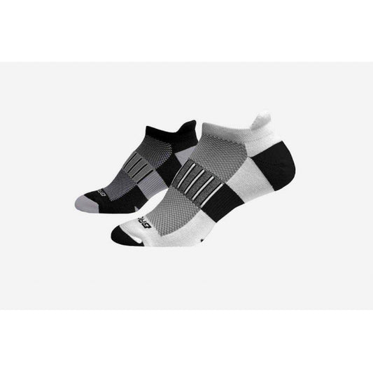 Brooks Running Men's Ghost Midweight 2-Pack Black/Oxford&White/Black