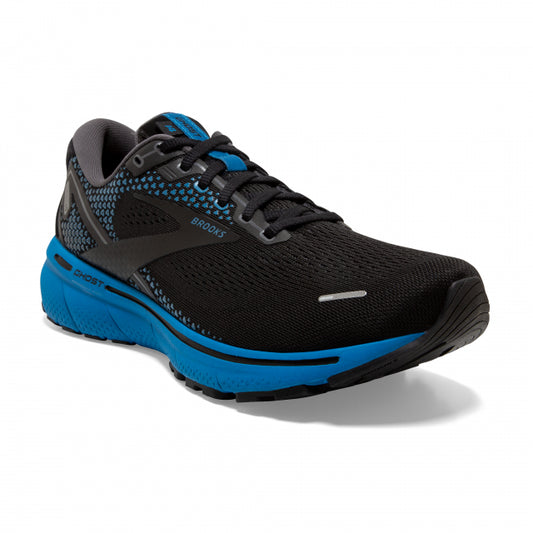 Brooks Running Men's Ghost 14 Black/Blackened Pearl/Blue