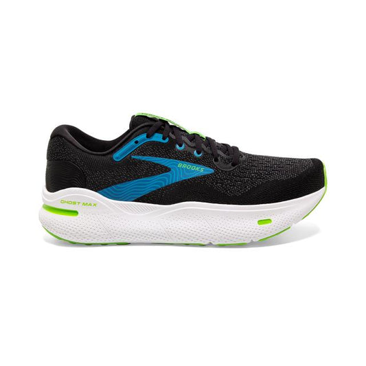 Brooks Running Men's Ghost Max Black/Atomic Blue/Jasmine