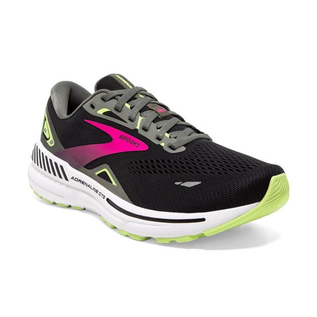 Brooks Running Women's Adrenaline GTS 23 Black/Gunmetal/Sharp Green