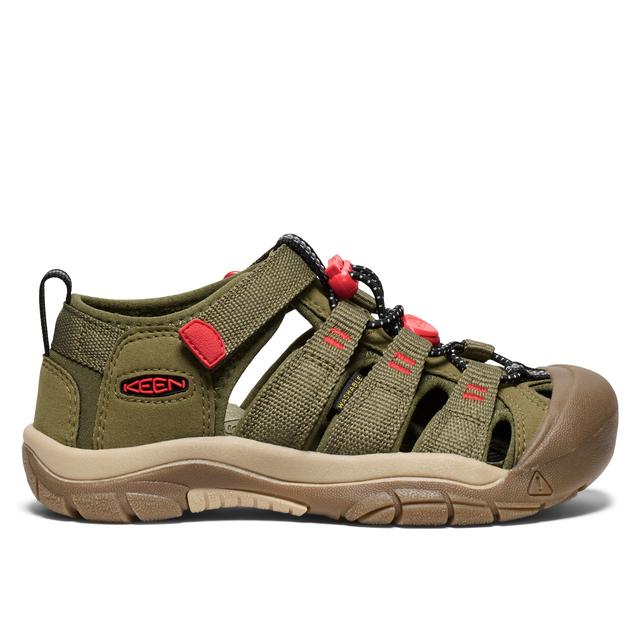 Keen ビッグキッズ ニューポート エイチツー サンダル Martini Olive/Aura Orange