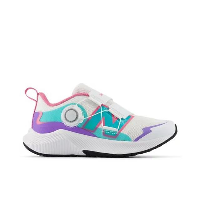 New Balance Kids' DynaSoft Reveal  v4 BOA White/Violet Crush/Cyber Jade