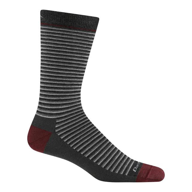 Darn Tough Microstripe Crew Lightweight Charcoal