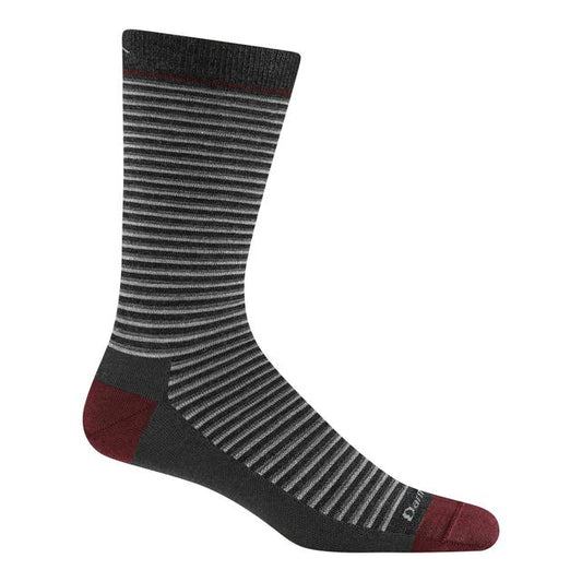 Darn Tough Microstripe Crew Lightweight Charcoal