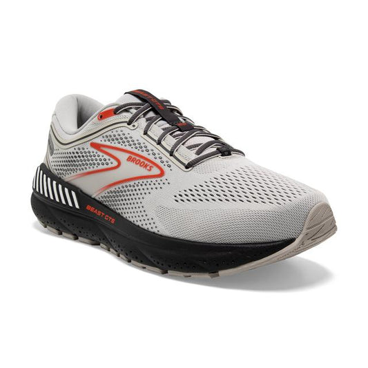 Brooks Running Men's Beast GTS 23 Grey/Scarlet/Ebony