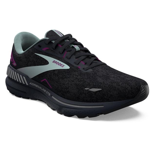 Brooks Running Women's Adrenaline GTS 23 Black/Light Blue/Purple